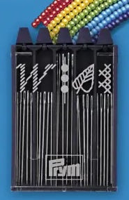 Assortiment de 25 aiguilles Prym pour broderie, point de croix et à perler