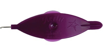 Navette frivolité-tatting framboise - Aerlit