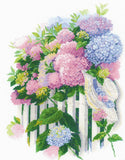 kit point de croix - Hydrangea garden