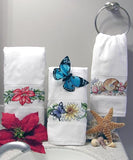 Serviette à broder Aberdeen - blanc