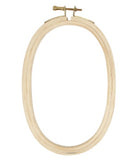 Cerceau-tambour bois - ovale 7 X 4 1/2 pouces