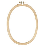 Cerceau-tambour bois - ovale 9 1/4 x 6 1/2 pouces