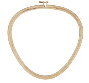Cerceau-tambour bois - triangle 8 pouces - 20 cm