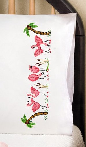 Taies d'oreiller - flamants roses