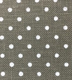 Zweigart - lin belfast 32 count - dark cobblestone pois blancs - 19 x 55 pouces
