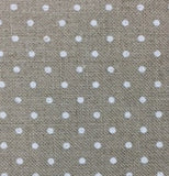 Zweigart - lin belfast 32 count - naturel pois blancs - 19 x 55 pouces