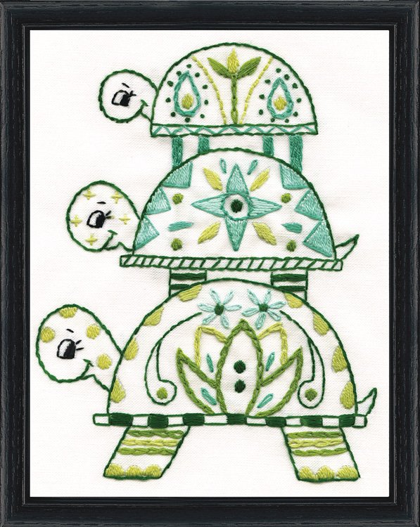 Kit de broderie traditionnelle - Pile de tortue