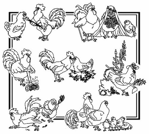 Décalque Aunt Martha's - 3942 - Chicken delight