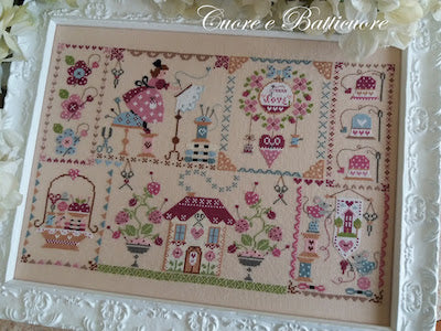Stitching in quilt