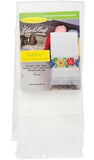Serviette à broder Maxton - blanc