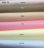 Aida 14 count - Zweigart -  pewter 3706/713