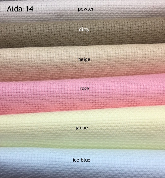 Aida 14 count - Zweigart - jaune 3706/2030
