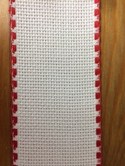 Bande aida - 5 cm/2 pouces - bordure rouge