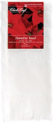 Serviette à broder HomeDec - blanc