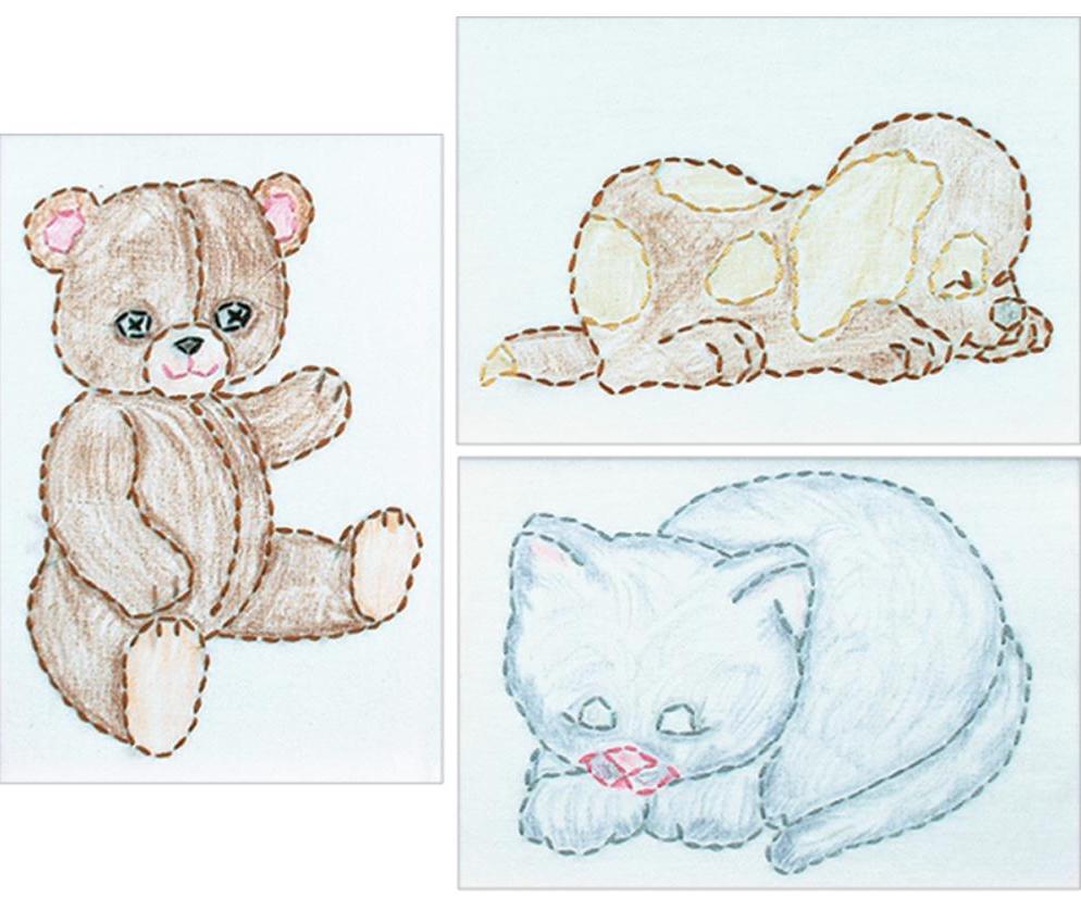 Kit broderie traditionnelle - Huggable animals