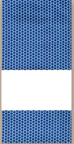 Linge à broder - pois bleus