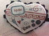 kit cartonnage pique-aiguilles rouge
