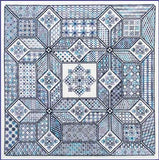 grille blackwork - Shooting star